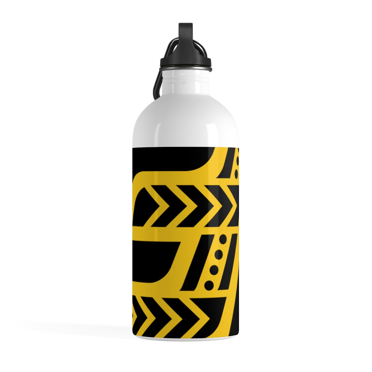 Stainless Steel Water Bottle (Black & Yellow)