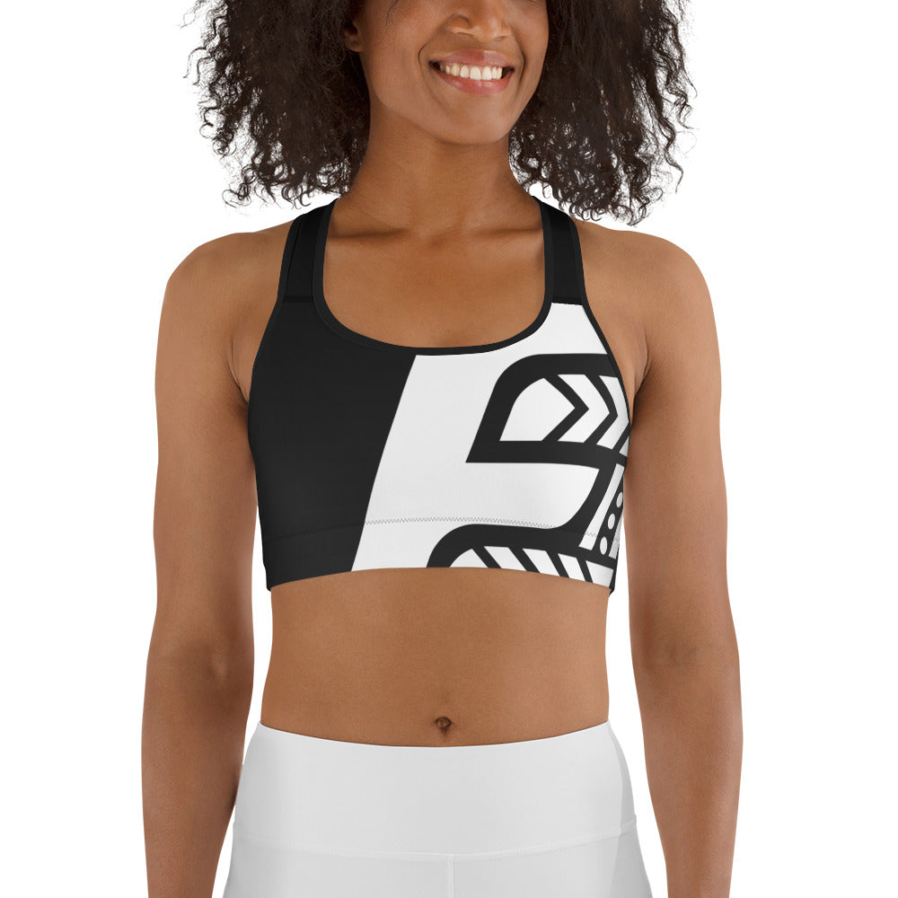 Sports Bra (Black/White)