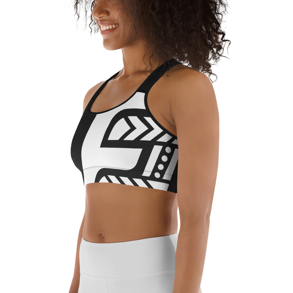 Sports Bra (Black/White)