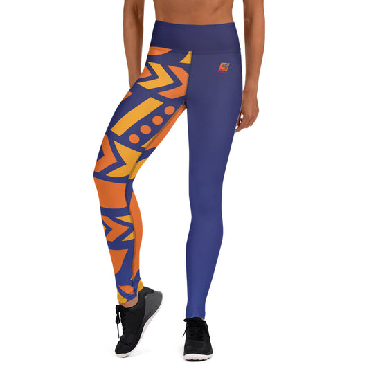 Raised Waist Leggings (SL-Blue)