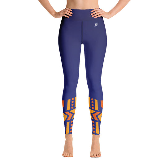 Raised Waist Leggings (LL-Blue)