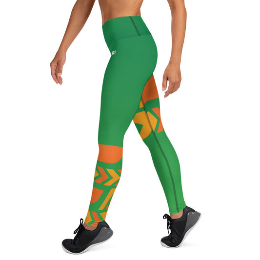 Raised Waist Leggings (ST-Green)