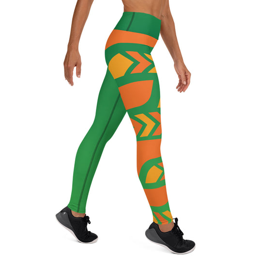 Raised Waist Leggings (SL-Green)