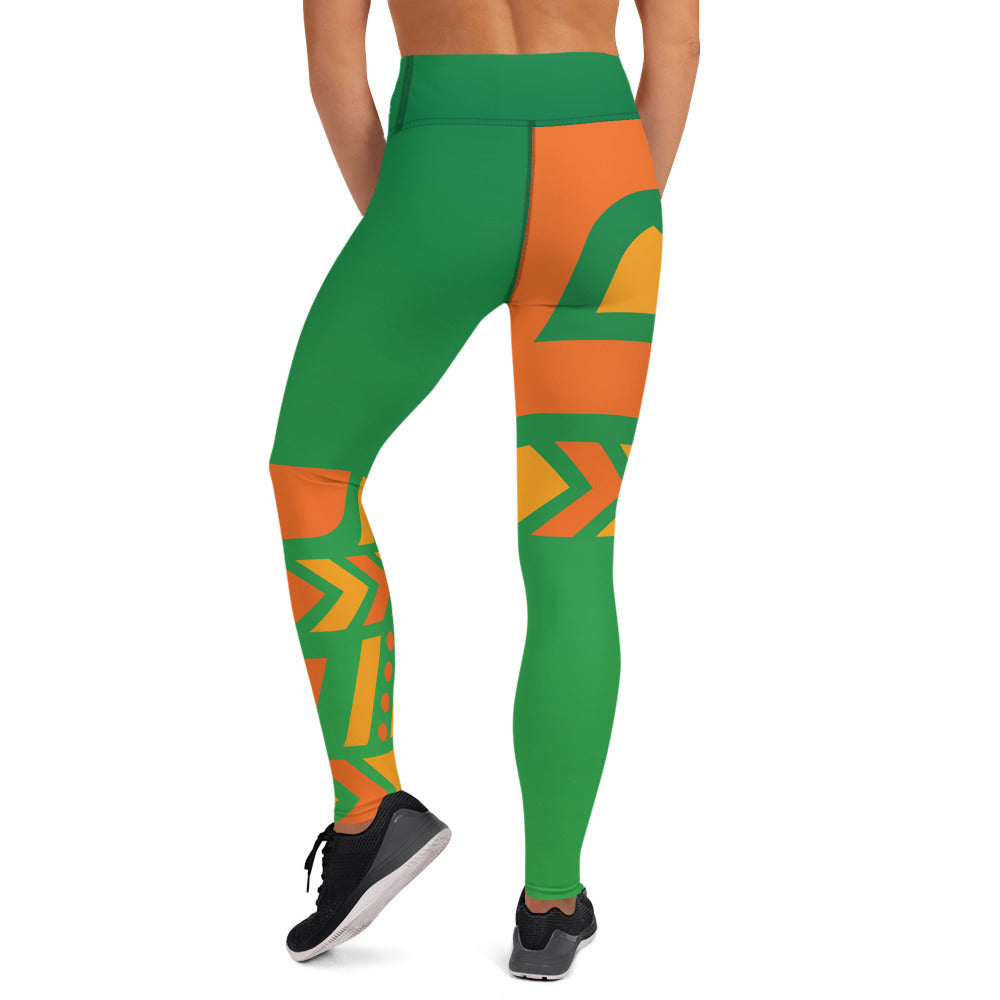 Raised Waist Leggings (ST-Green)