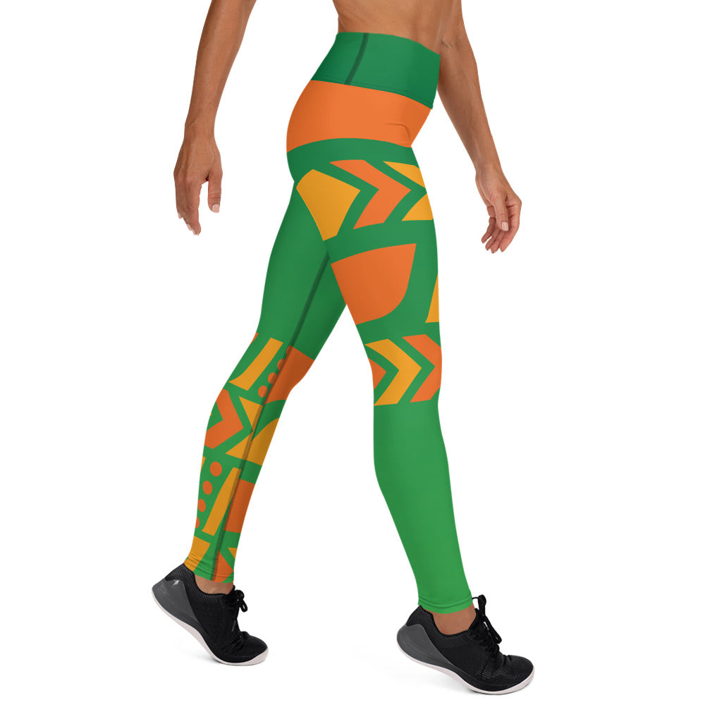 Raised Waist Leggings (ST-Green)